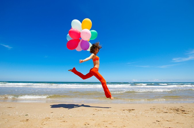 Woman-with-balloons