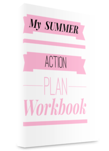 My Summer Action Plan Workbook Book no background