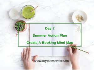 Day 7 Summer Action Plan – A Booking Mind Map
