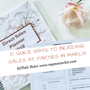10 Quick Ways to Increase Party Sales in March