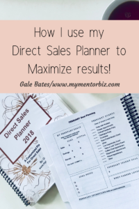 How I Use my Direct Sales Planner to Maximize Results