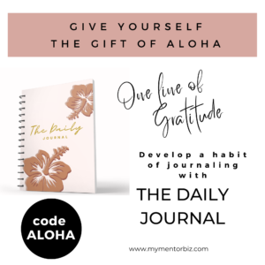 Journal one line of gratitude every day