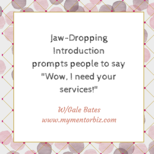 Develop a jaw-dropping introduction
