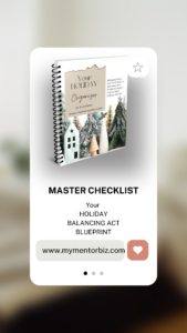 Organize with a master checklist