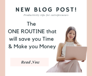 The ROUTINE that Saves you Time and Makes you Money.