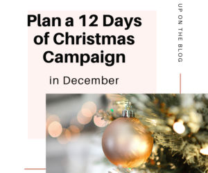 Plan a 12 Days of Christmas Campaign in December.