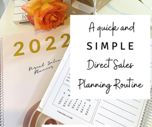 A Quick and Simple Direct Sales Planning Routine