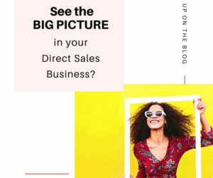 See the BIG PICTURE in your Direct Sales Business
